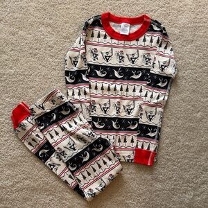 Hanna Andersson Kids Pajama Set with Nightmare Before Christmas Pattern